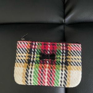 J Crew Plaid Pouch
